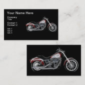 Carte De Visite Moto de poids lourd de porc de couperet (Devant / Derrière)