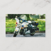 Carte De Visite Moto de police (Dos)