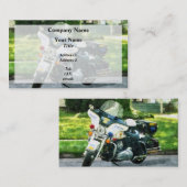 Carte De Visite Moto de police (Devant / Derrière)