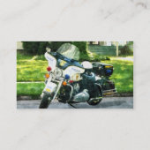 Carte De Visite Moto de police (Dos)