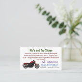 Carte De Visite moto de style croiseur cool (Debout devant)