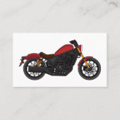 Carte De Visite moto de style croiseur cool (Dos)