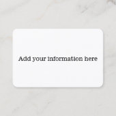 Carte De Visite Moto et Rider (Dos)