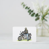 Carte De Visite Moto et Rider (Debout devant)