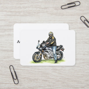 Carte De Visite Moto et Rider
