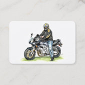 Carte De Visite Moto et Rider (Devant)