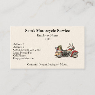 Carte De Visite Moto mignonne