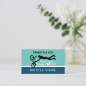 Carte De Visite Motocross, Magasin de vélo Freestyle (Debout devant)