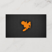 Carte De Visite Motocross orange (Dos)