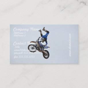Carte De Visite Motocross volant haut