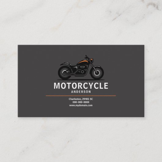 Carte De Visite Motocyclette  (Devant)
