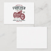 Carte De Visite motocyclette à deux roues (Devant / Derrière)