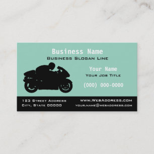Carte De Visite Motocyclette de sport personnalisée / Motocyclette