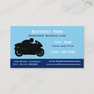 Carte De Visite Motocyclette de sport personnalisée / Motocyclette