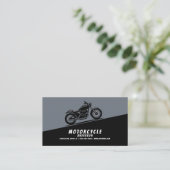 Carte De Visite Motocyclette en diagonale (Debout devant)