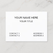 Carte De Visite Motocyclette Motocyclette Mécanicien de réparation (Dos)