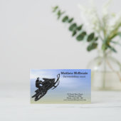 Carte De Visite Motoneige (Debout devant)