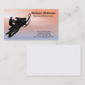 Carte De Visite Motoneige (Devant / Derrière)