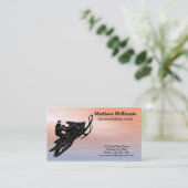 Carte De Visite Motoneige (Debout devant)
