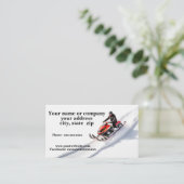 Carte De Visite Motoneige (Debout devant)