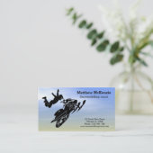 Carte De Visite Motoneige (Debout devant)
