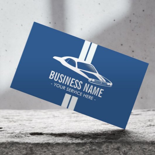 Carte De Visite Motoneige de course moderne voiture automobile