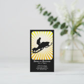 Carte De Visite motoneige : raies rétro : (Debout devant)