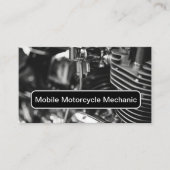 Carte De Visite Motorcycle Mobile Mechanic Service (Devant)
