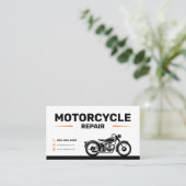 Carte De Visite Motorcycle Repair Services (Debout devant)