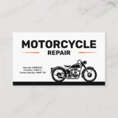 Carte De Visite Motorcycle Repair Services (Dos)