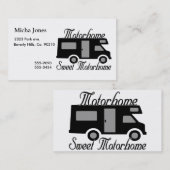 Carte De Visite Motorhome Motorhome doux rv (Devant / Derrière)