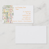 Carte De Visite Mots de motivation #2 (Devant / Derrière)