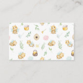Carte De Visite Mots De Sagesse Bumblebee Baby shower D'Aquarelle (Dos)