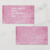 Carte De Visite Mots écrits (Devant / Derrière)