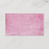 Carte De Visite Mots écrits (Dos)