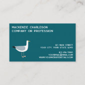 Carte De Visite Mouette Côtière (Devant)