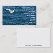 Carte De Visite Mouette en vol au-dessus de l'eau (Devant / Derrière)