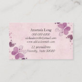 Carte De Visite Mouette violette moderne (Dos)