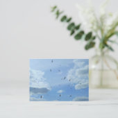 Carte De Visite Mouettes (Debout devant)