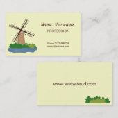 Carte De Visite Moulin à vent (Devant / Derrière)