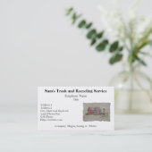 Carte De Visite Moulin à vent et vache de grange (Debout devant)