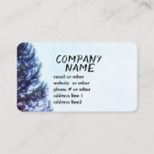 Carte De Visite mountain pine trees fall nature art outdoors (Dos)