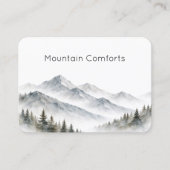 Carte De Visite Mountain Rental Tour Guide QR Code Business Card (Devant)