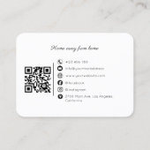 Carte De Visite Mountain Rental Tour Guide QR Code Business Card (Dos)