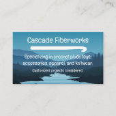 Carte De Visite Mountains Crochet Hook small business cards (Devant)