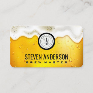 Carte De Visite Mousse de bière déborde Restaurant