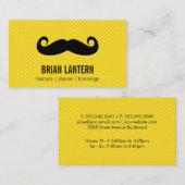 Carte De Visite Moustache (Devant / Derrière)