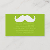 Carte De Visite Moustache blanche amusante et chaux ordinaire (Dos)