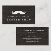 Carte De Visite Moustache classique de coiffeur (Devant / Derrière)