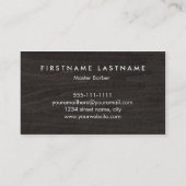 Carte De Visite Moustache classique de coiffeur (Dos)